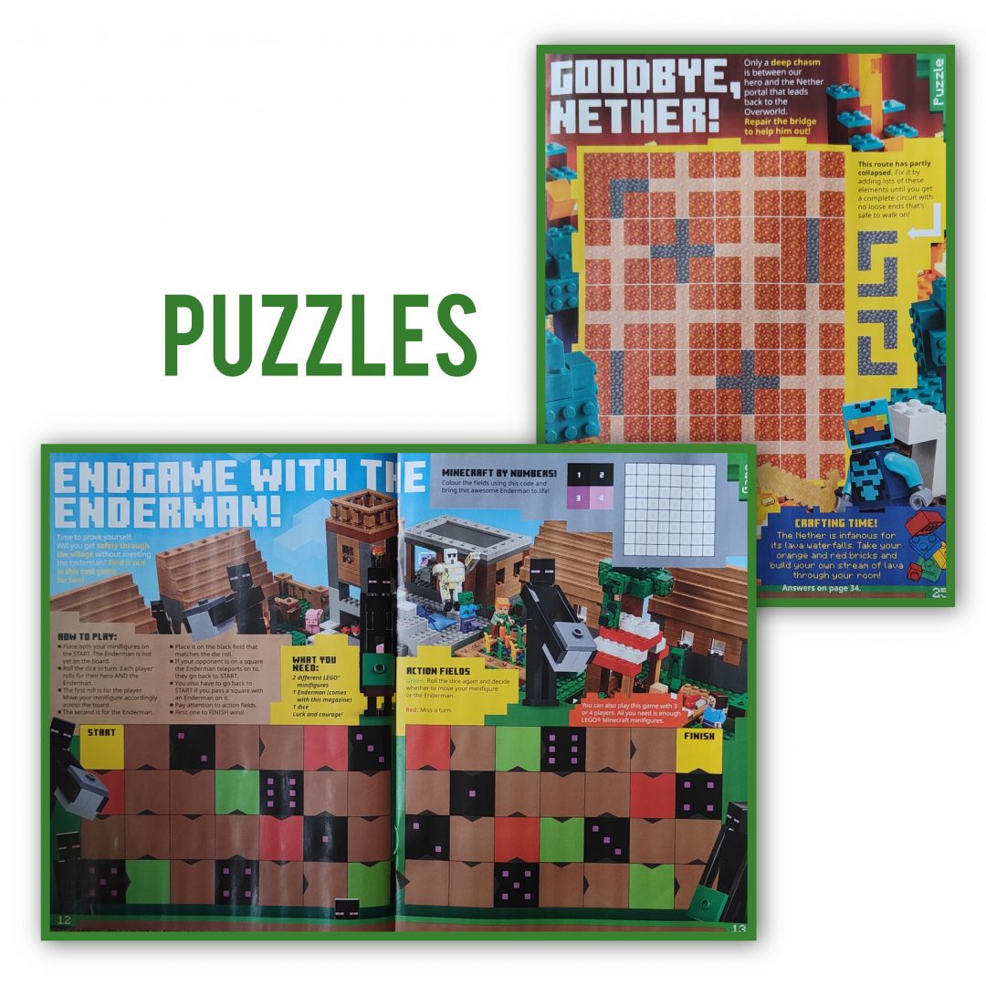 LEGO Minecraft Magazine Issue 12 – Nether Hero & Enderman8