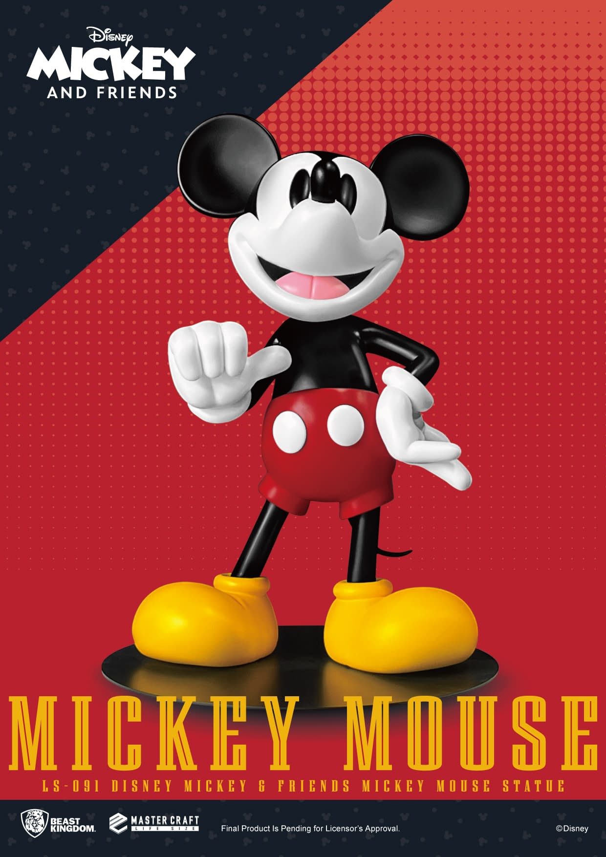 Beast Kingdom Debuts Life-Size Mickey Mouse and Friends Statues 0
