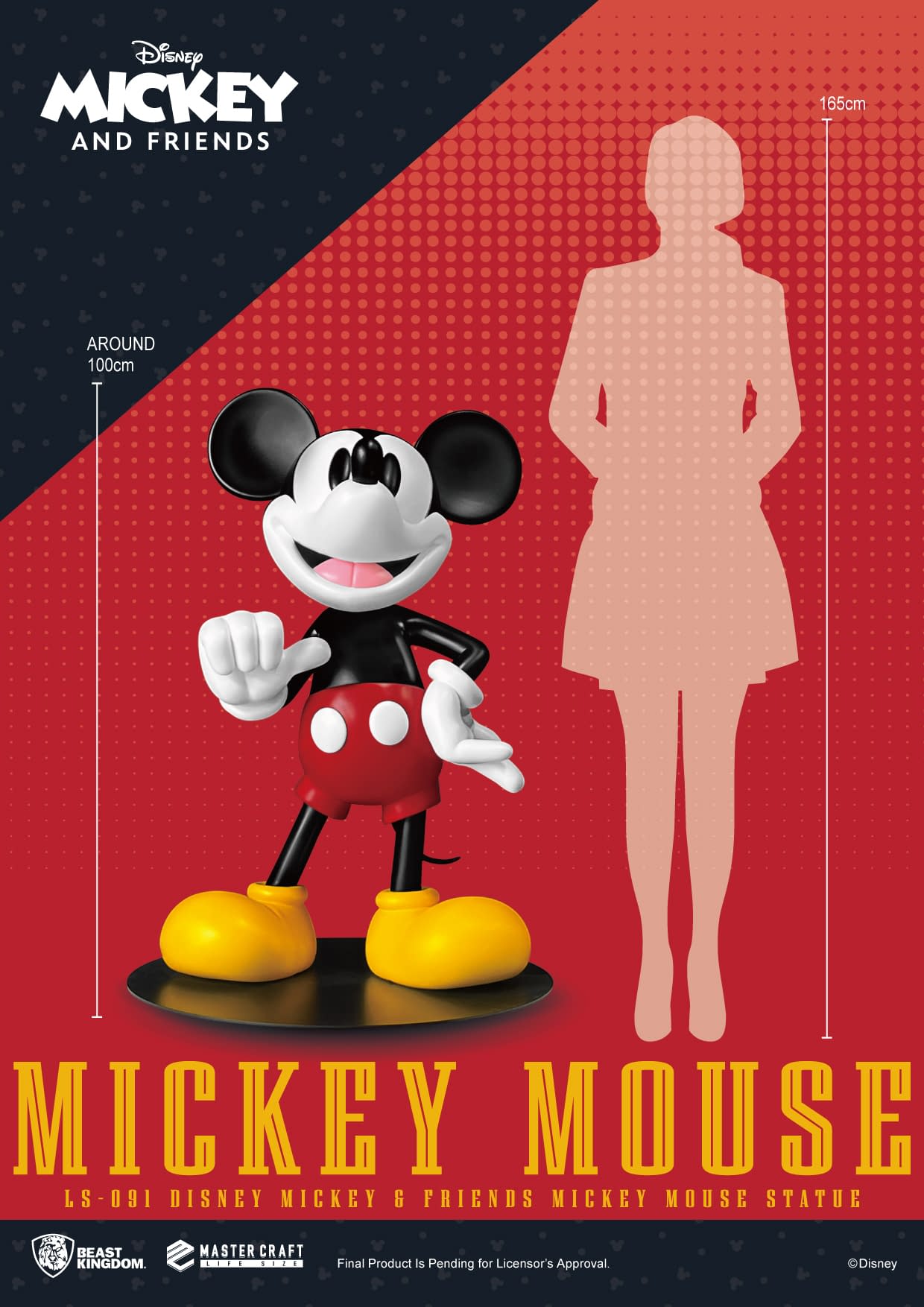 Beast Kingdom Debuts Life-Size Mickey Mouse and Friends Statues 2