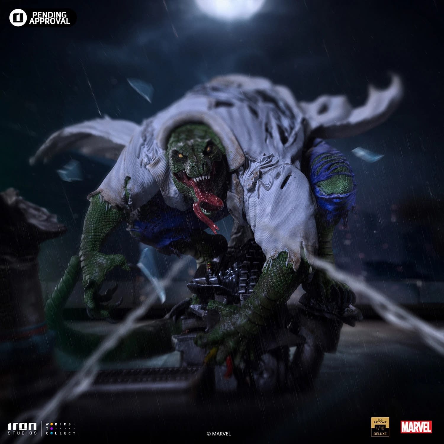 Spider-Man vs. Villains The Lizard Diorama Revealed by Iron Studios0