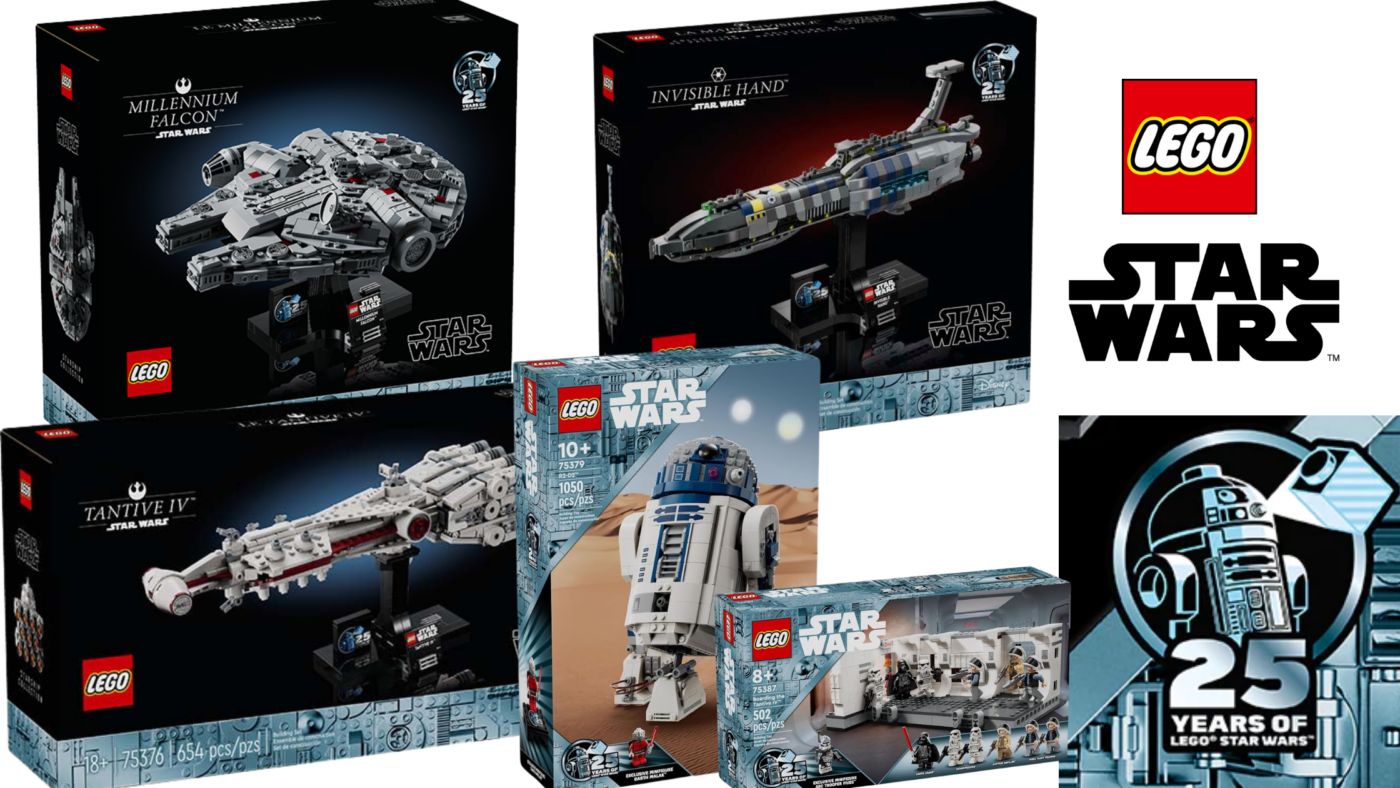 Entire lineup of LEGO Star Wars 25th anniversary set includes midi-scale Millennium Falcon, Tantive IV and the Invisible Hand!0