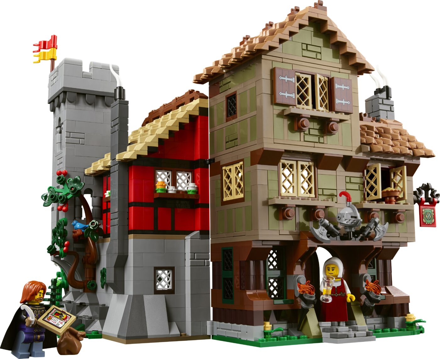 LEGO 10332 Medieval Town Square is a modern update to Medieval Market Village with a new grey LEGO goat!14