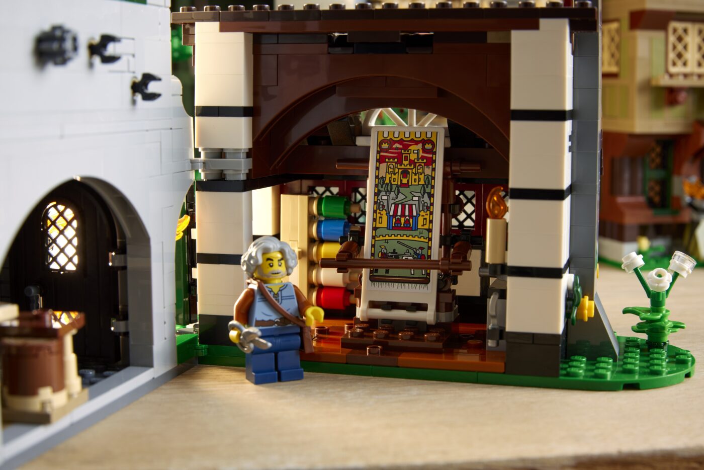 LEGO 10332 Medieval Town Square is a modern update to Medieval Market Village with a new grey LEGO goat!33