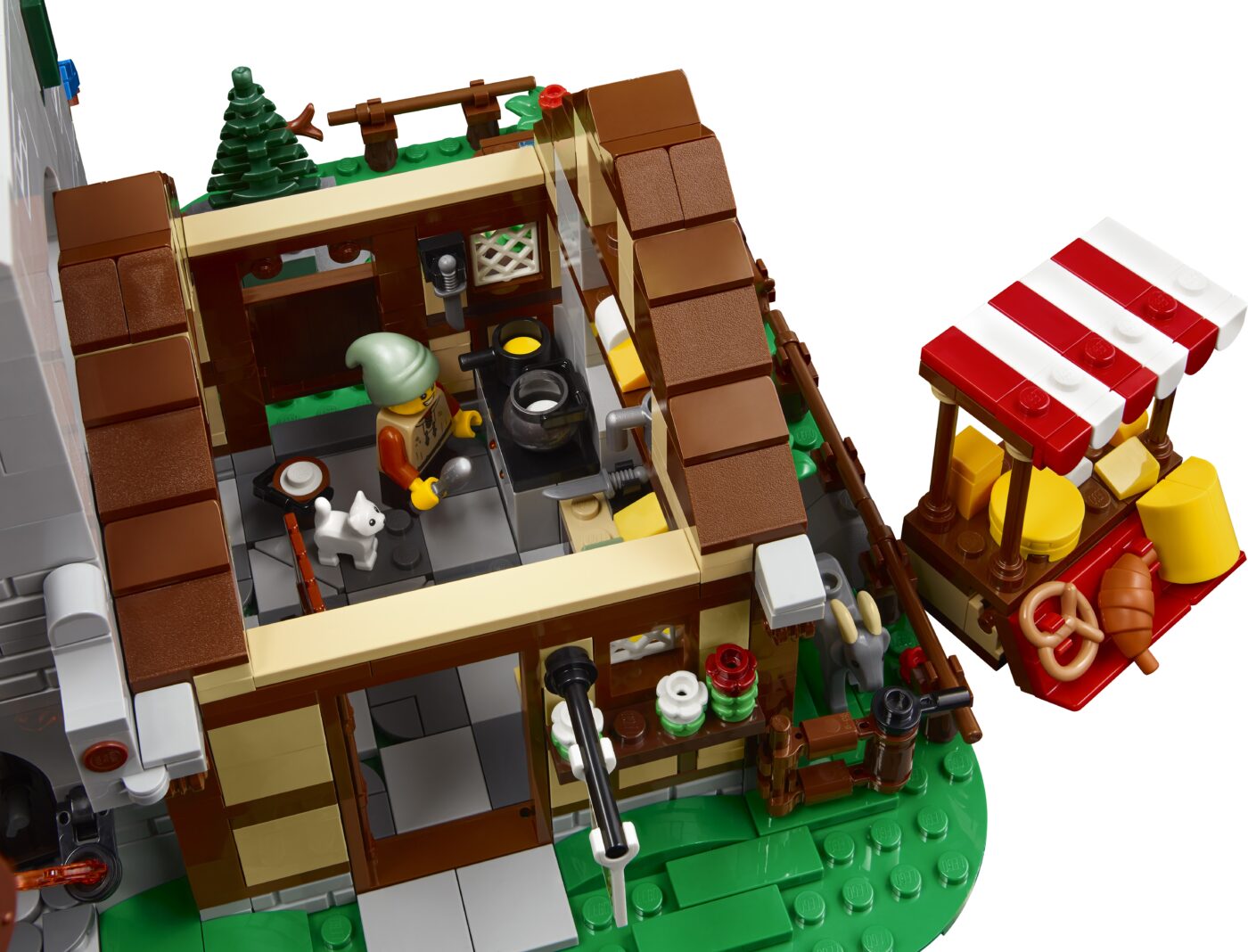 LEGO 10332 Medieval Town Square is a modern update to Medieval Market Village with a new grey LEGO goat!15