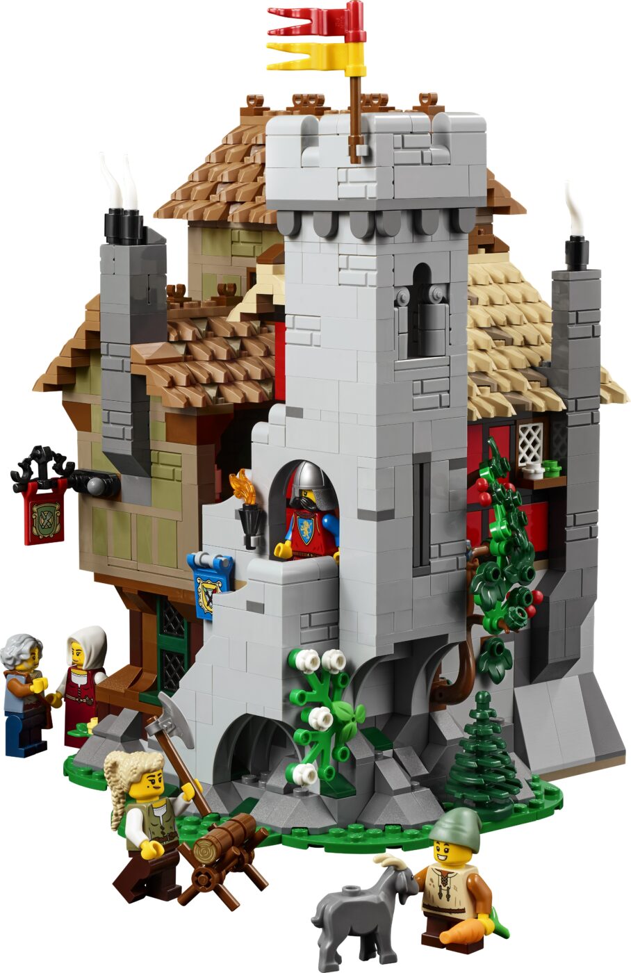 LEGO 10332 Medieval Town Square is a modern update to Medieval Market Village with a new grey LEGO goat!22