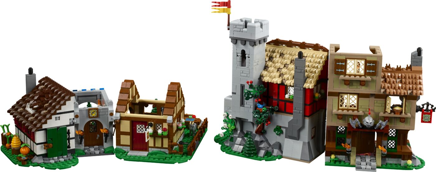 LEGO 10332 Medieval Town Square is a modern update to Medieval Market Village with a new grey LEGO goat!8