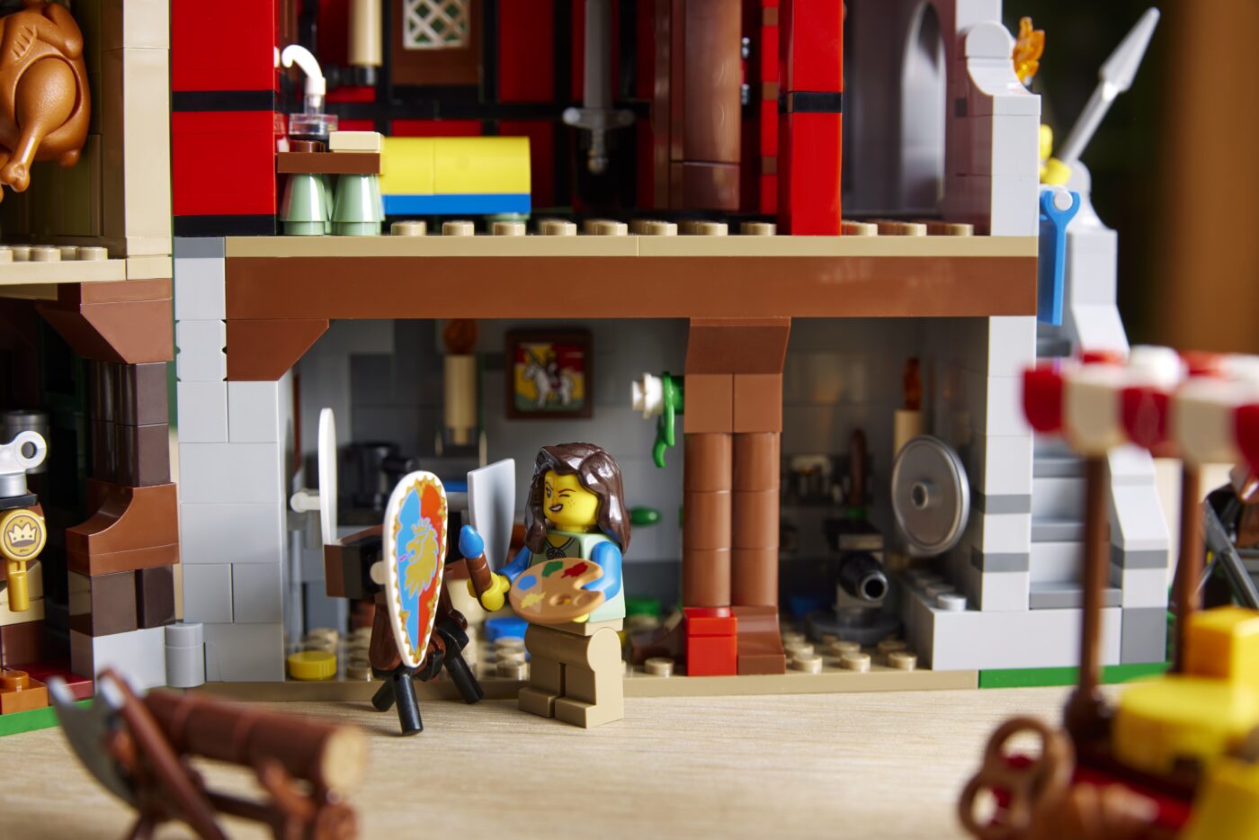 LEGO 10332 Medieval Town Square is a modern update to Medieval Market Village with a new grey LEGO goat!32