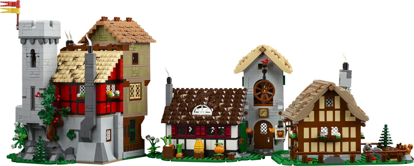 LEGO 10332 Medieval Town Square is a modern update to Medieval Market Village with a new grey LEGO goat!9