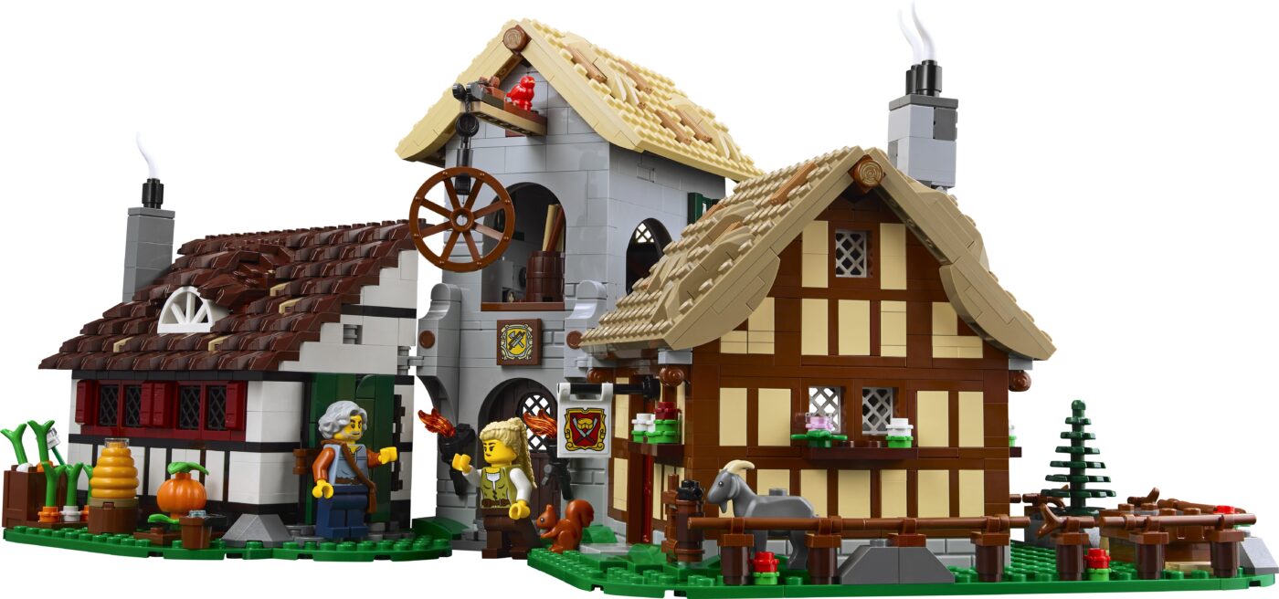 LEGO 10332 Medieval Town Square is a modern update to Medieval Market Village with a new grey LEGO goat!21