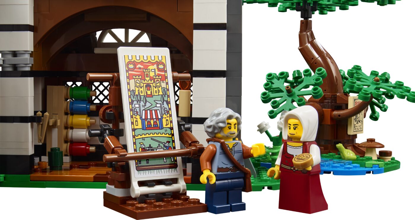 LEGO 10332 Medieval Town Square is a modern update to Medieval Market Village with a new grey LEGO goat!13