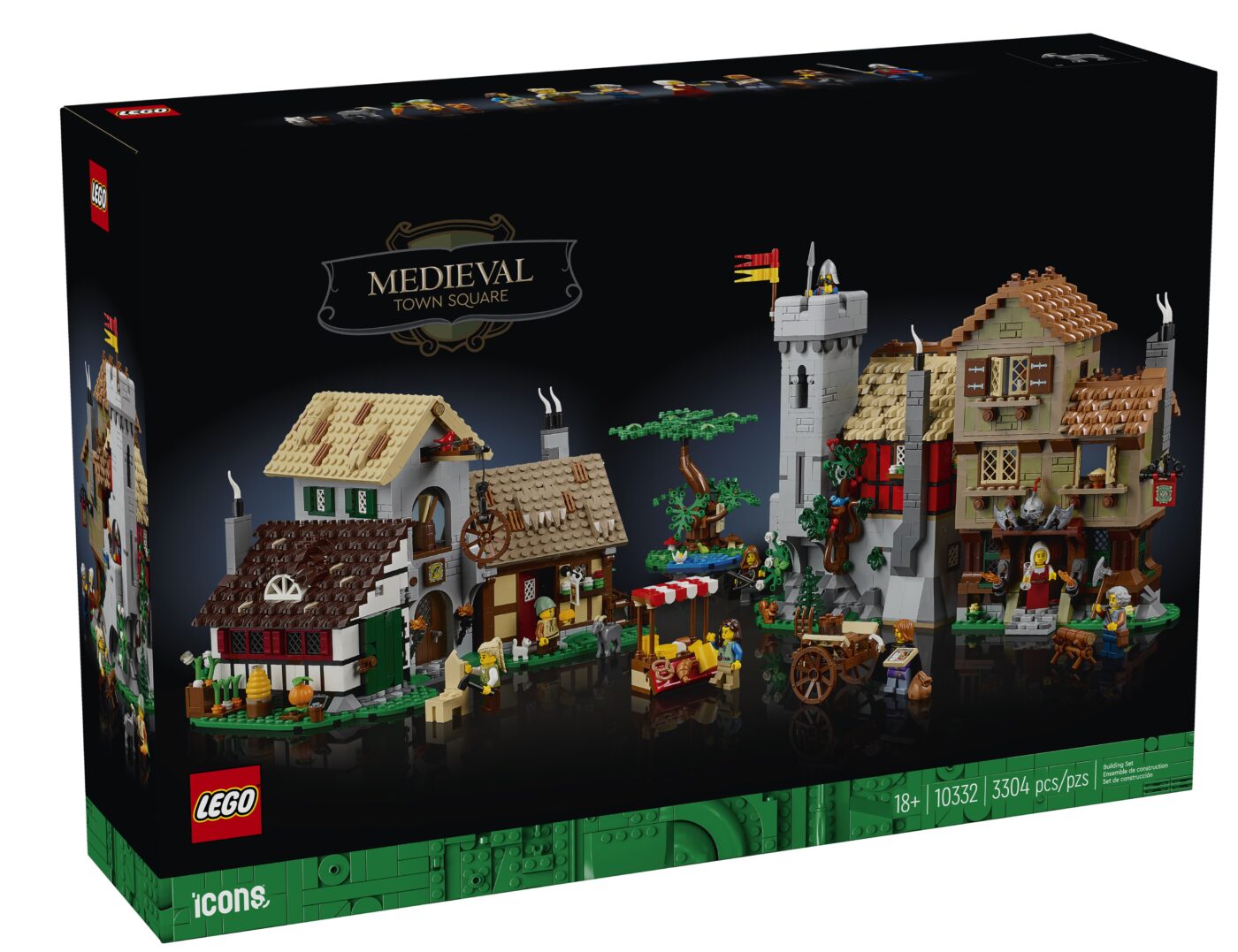 LEGO 10332 Medieval Town Square is a modern update to Medieval Market Village with a new grey LEGO goat!0